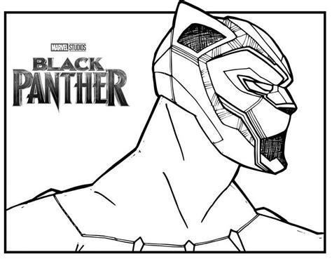 Disegno Di Pantera Nera Da Colorare Supereroe Marvel Gratuitamente