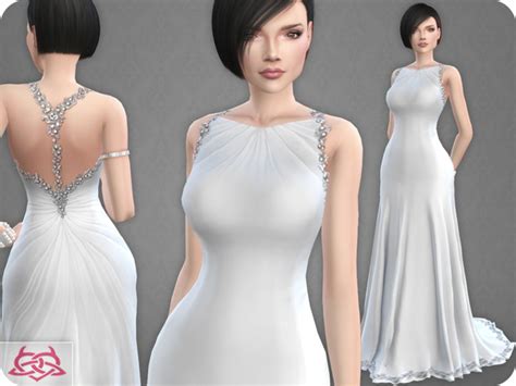 The sims 4 lace wedding dress klaudia (mesh) by slyd available at the sims resource download a romantic wedding dress featuring a long sleeve top strewn with de. Wedding Dress 10 RECOLOR 5 by Colores Urbanos at TSR ...