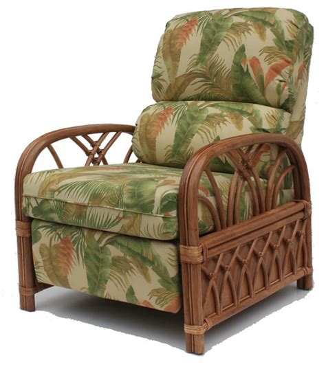Rattan Recliner Naples Design Tropical Furniture By Wicker Paradise