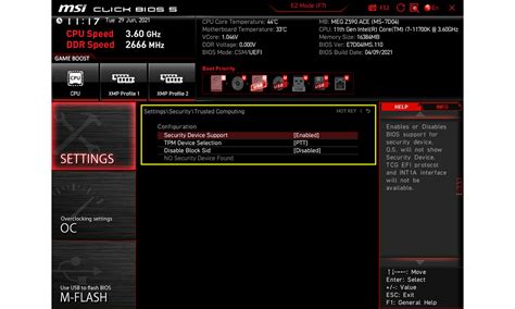 How To Enable Tpm On Msi Motherboards Featuring Tpm 20