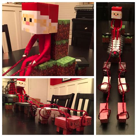 Minecraft Elfie Elfontheshelf Holiday Decor Elf On The Shelf Decor
