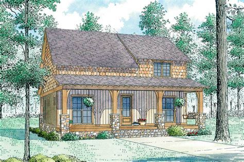 Charming Rustic House Plan With Matching 8 Deep Porches Front And Back