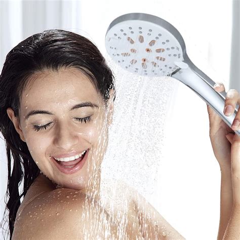 buy shower head with handheld high pressure set 6 spray functions shower head high flow hand