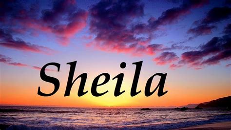 Descubre C Mo Se Escribe El Nombre Sheila Correctamente Significado
