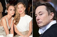 Amber Heard, Elon Musk, Cara Delevingne Had 'Three-Way Affair,' Says Pal