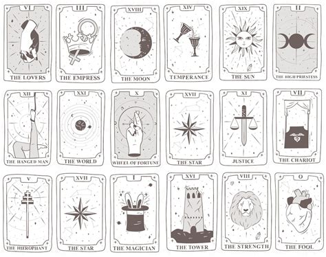 Tarot Cards Svg Celestial Tarot Svg Witch Tarot Svg Major Etsy