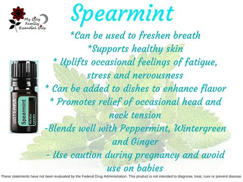 Spearmint essential oil is suitable for children and those who find peppermint too strong to use. Pin on Essential Oils