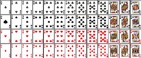 In a deck of cards there are 52 cards. What are the names of all the cards in a standard 52 card deck? - Quora