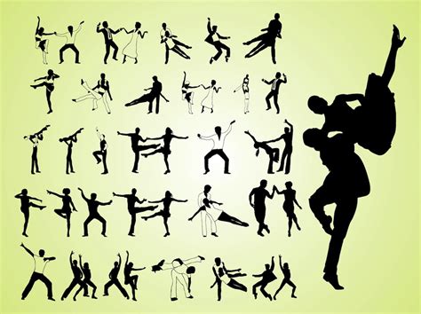 Retro Dancers Vector Art And Graphics