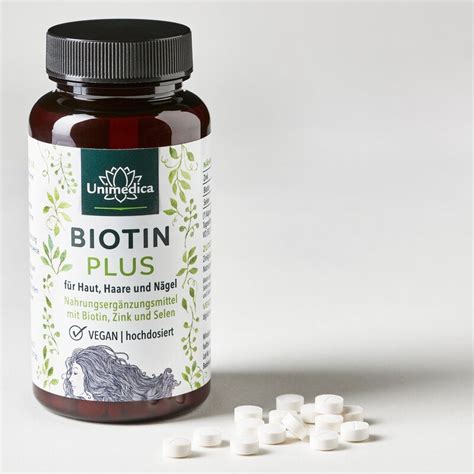 Biotin Plus With Selenium And Zinc 365 Tablets From Unimedica