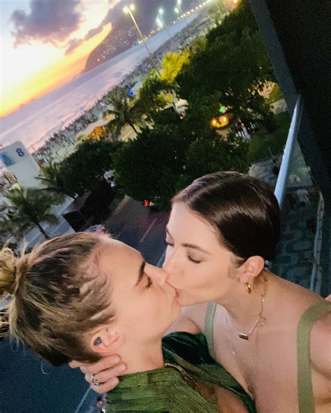 Ashley Benson And Cara Delevingne Share A Kiss Instagram Photo 02142020 Hawtcelebs