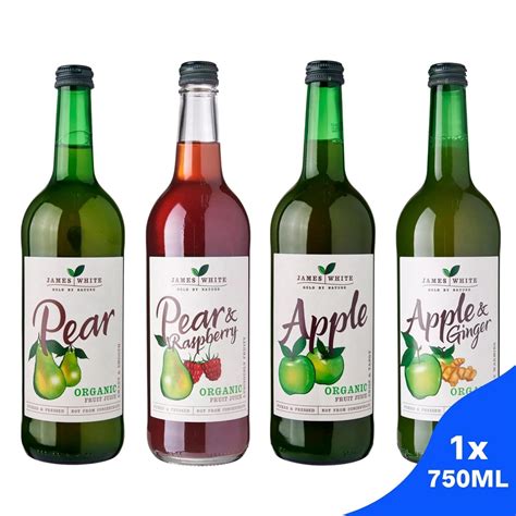 Organics Fruit Juices By James White 750ml Apple Apple And Ginger