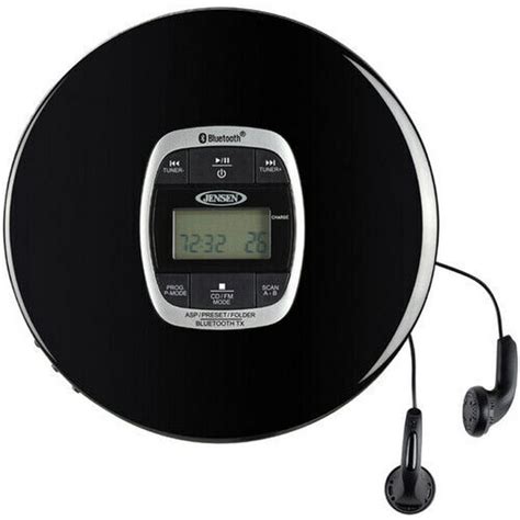 Jensen Cd 60r Bt Portable Cd Player Bluetooth Fm Radio 60 Second Anti