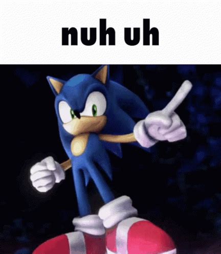 Sonic Nuh Uh Gif Sonic Nuh Uh Super Smash Bros Descubrir Y