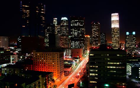 Wallpaper 1920x1200 Px Building City Cityscape Los Angeles Night