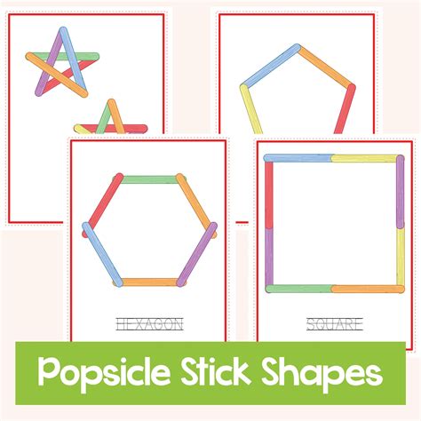 Popsicle Stick Shapes Messy Little Monster Shop