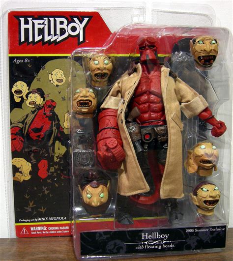 Deluxe Hellboy Action Figure With Floating Heads Mezco