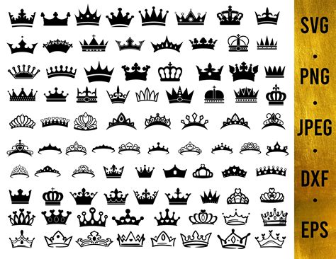 Crown Svg Bundle Crown Svg Royal Crown Svg Files For Etsy In 2022