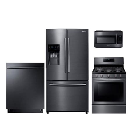 These kitchen appliance packages have everything you need to upgrade your kitchen. Samsung 4 Piece Kitchen Appliance Package with 5.8 cubic ...
