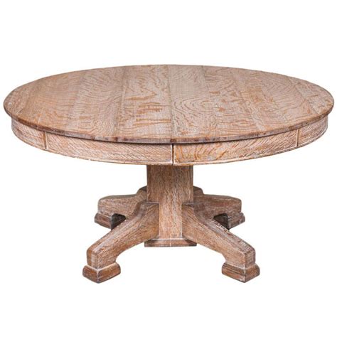 Limed Oak Circular Dining Table For Sale At 1stdibs