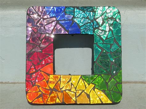 Rainbows Rainbow Mosaic Mosaic Mirror Frame Mosaic Frame