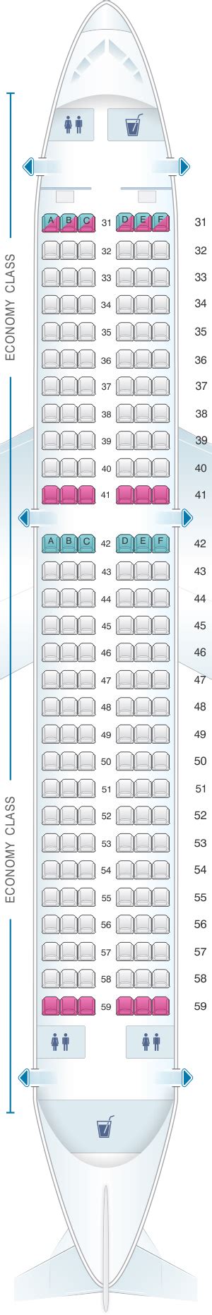Seat Map Airbus A320 200