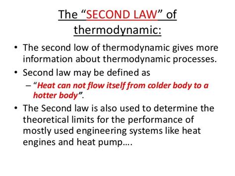 Second Law Of Thermodynamics The Second Law Of Thermodynamics Is Bent