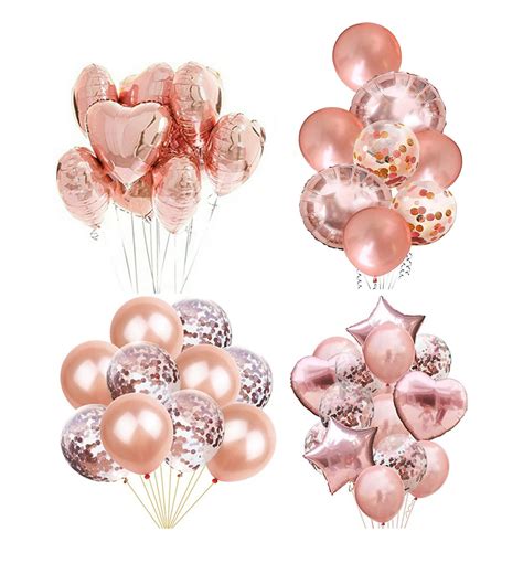 Rose Gold Balloons - Rose Gold Party - Rose Gold Party Decoration | Rose gold party, Rose gold 