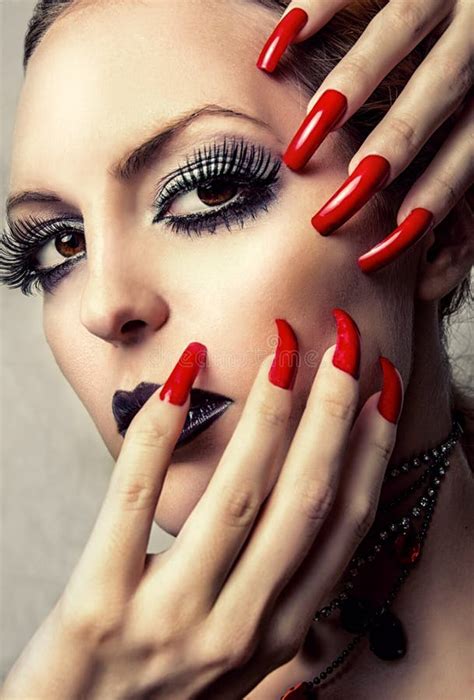 Nails Lips Lashes Meme ~ Nails Makeup Woman Beauty Gothic Lipstick
