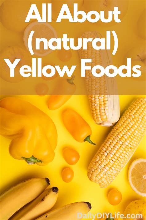 50 Yellow Foods With Pics