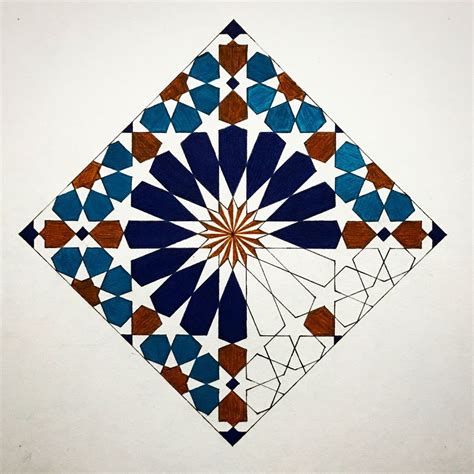 Alhambra Tile On Behance Geometric Pattern Art Islamic Art Pattern