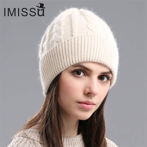 Imissu 2017spring Autumn And Winter Beanies Womens Hats Knitted Wool