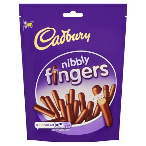 Cadbury Nibbly Chocolate Mini Fingers Biscuits 125g Bb Foodservice