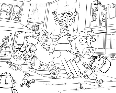 Coloriages Big City Greens Wonder Day — Coloriages Pour Enfants Et