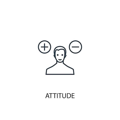 Premium Vector Attitude Concept Line Icon Simple Element