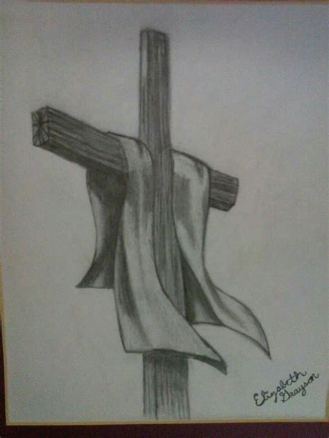 Drawing jesus christ will require you to keep this in mind so the exact or relative divinity reflects in your drawing. Cross pencil sketch for my mom | Cross drawing, Christian ...