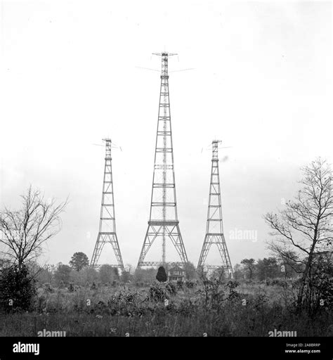 Radio Towers Ca 1910 1920 Stock Photo Alamy