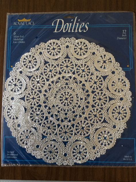 Royal Lace 12 Silver Paper Doilies By Flaganddrum On Etsy
