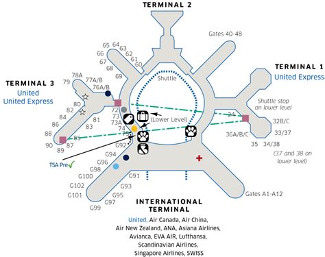 Sfo Airport Map United Airlines