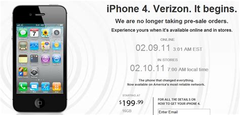 Verizon Sells Out Of Pre Order Iphones