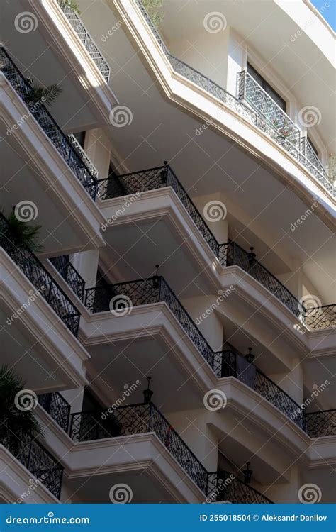 Hotel House Balconies Stock Photo Image Of Landmark 255018504
