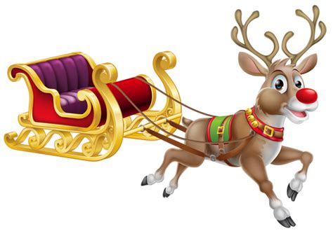Santa Claus En Su Trineo Animado Imagenes De Navidad