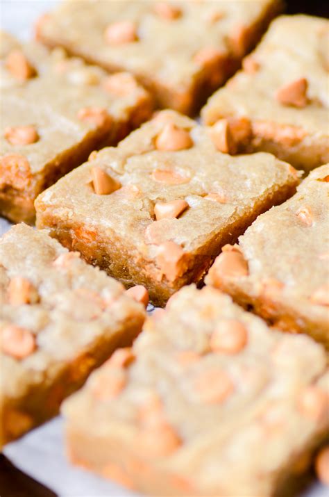 Perfect Fudgy And Chewy Homemade Butterscotch Blondies