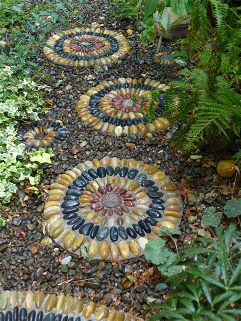Gardens By Jeffrey Bale Pebble Mosaic Stepping Stones Garden Stepping