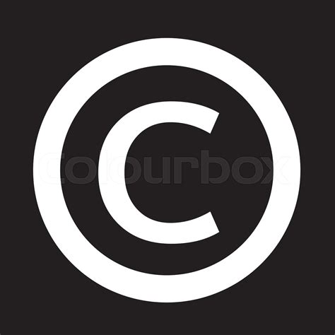 Copyright Symbol Icon Stock Vector Colourbox