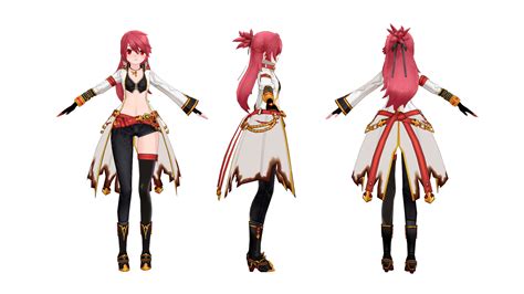 Mmd Elsword Blazing Heart Elesis T Pose By Cresitonia On