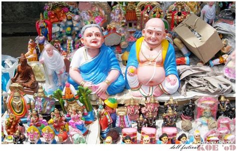 Dolls are arranged on steps,starting from the vegetation. Significance of Bommai Kolu