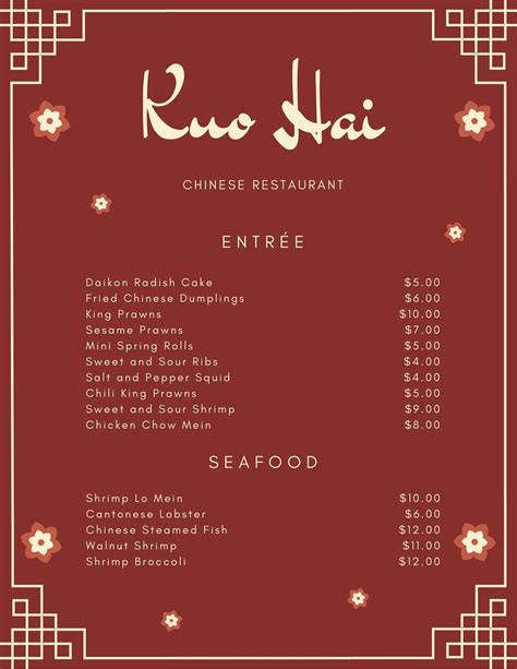 Customize 26 Chinese Menus Templates Online Canva
