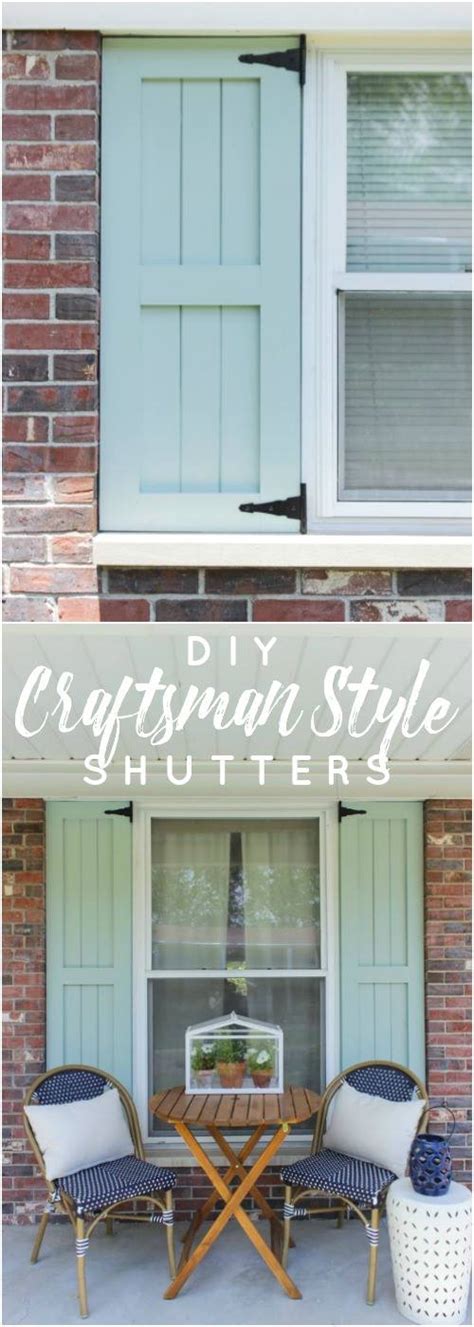Diy Craftsman Style Outdoor Shutters Shades Of Blue Interiors