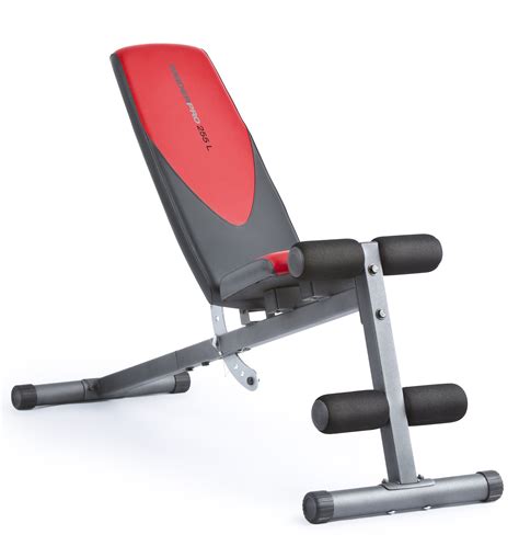 Weider Pro 225 L Bench With Exercise Chart